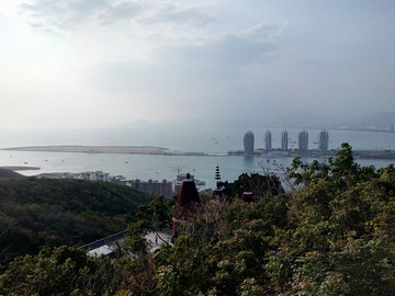 三亚湾日落风景
