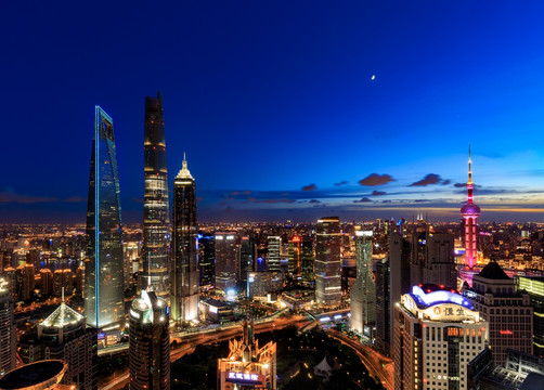 上海城市风光之陆家嘴夜景