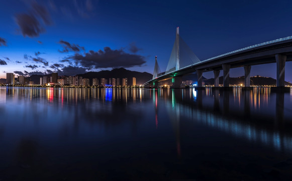 富阳大桥夜景