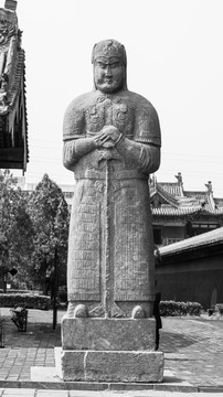 北宋皇陵石雕将军像