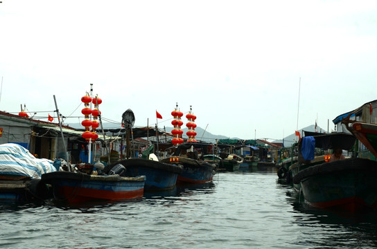 水上疍家 水上渔村