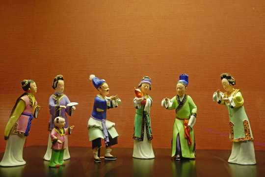 陶瓷雕塑潮汕传统民俗 满月礼