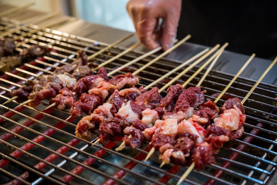 烤牛肉串