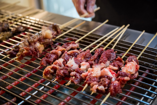 烤牛肉串