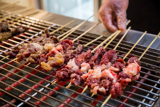 电烤牛肉串