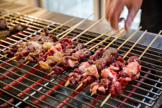 电烤牛肉串