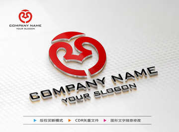 RM字母LOGO设计