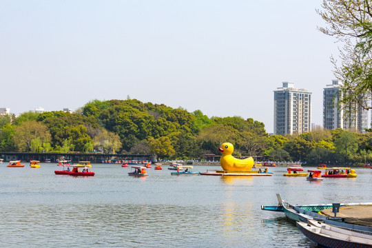 上海长风公园游船