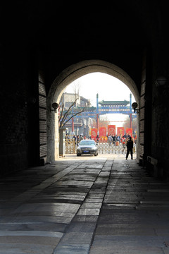 北京正阳门箭楼门洞