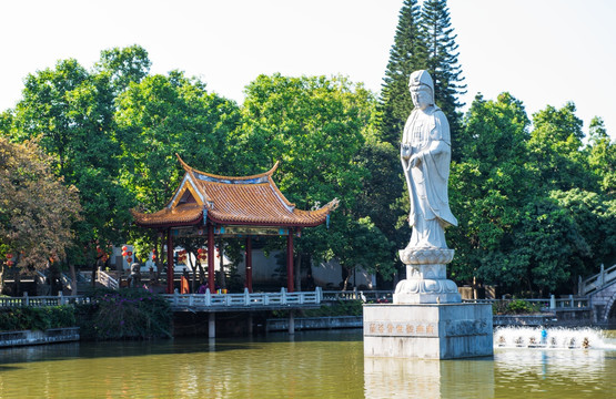 观音菩萨石像 福州西禅寺