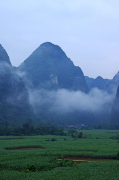 青山 云雾 风景