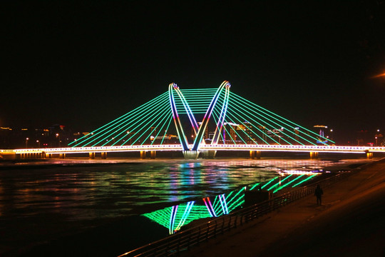 大桥夜色