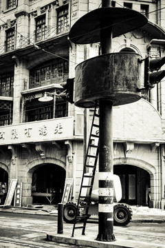 老上海南京路路灯