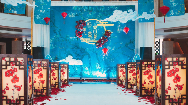 中式传统婚礼场布