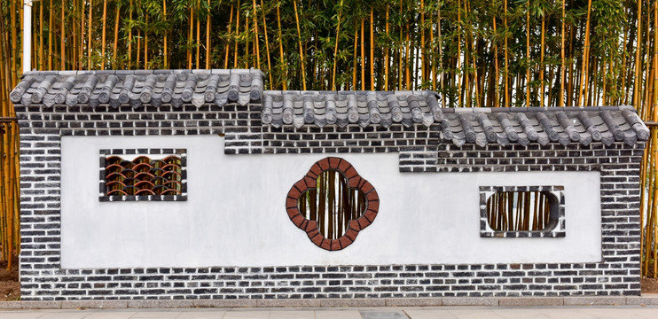 中式园林景观墙 造型墙