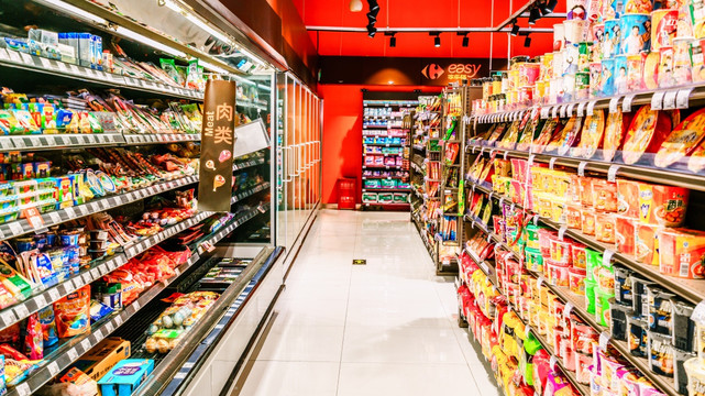 高像素 超市食品区 超市内景