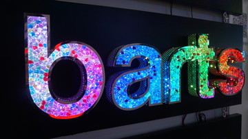 发光立体字
