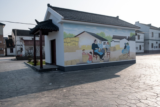 农村墙壁画