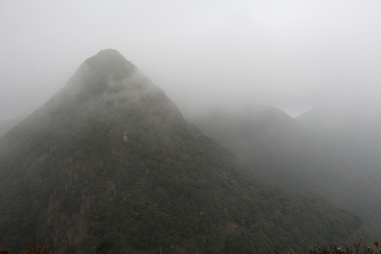 山峰 雾 大山