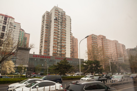 北京朝阳门南大街街景