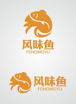鱼主题标志
