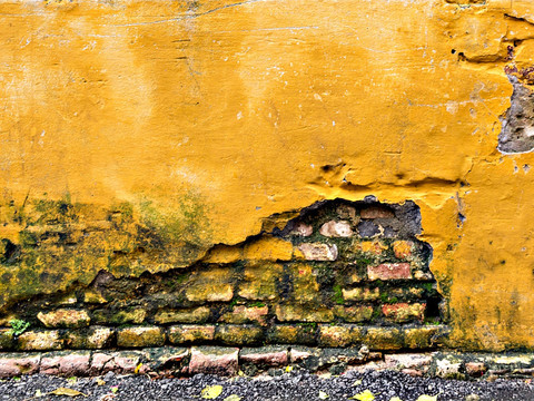 黄色墙壁素材