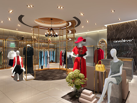 服装专卖店效果图