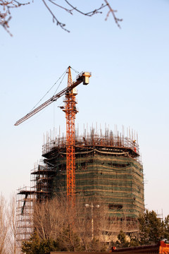 工程施工 建筑 吊塔