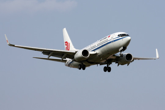 中国国际航空 飞机降落