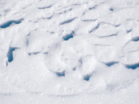 厚厚的积雪