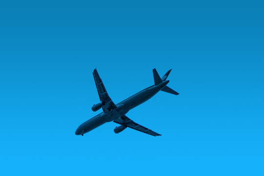 蓝天天空客机