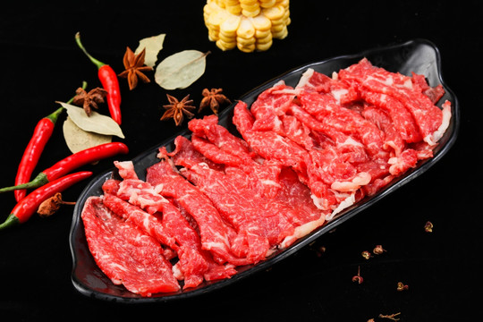 鲜牛肉火锅嫩牛肉嫩肉潮汕火锅