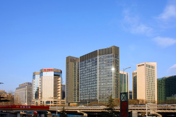 北京金融街城市建筑风光