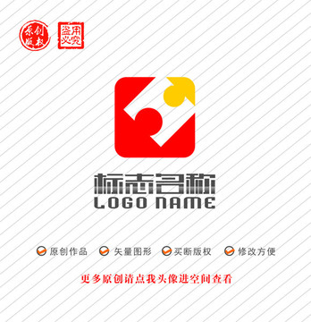 H字母WT标志智力教育logo