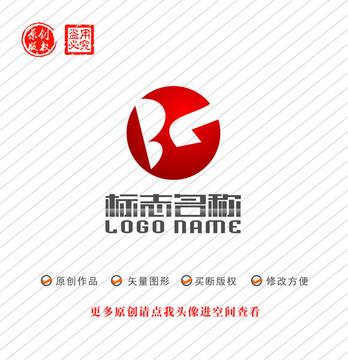 BK字母BG标志logo