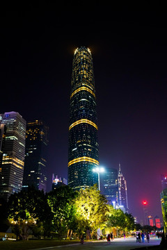 花城广场 广州夜景