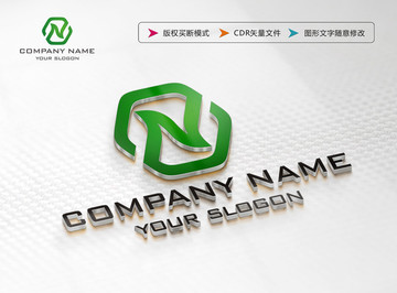 N字母LOGO设计 N字母标志