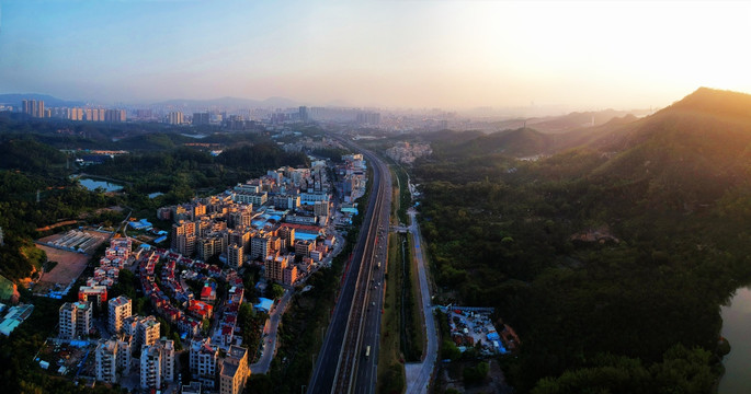 珠海风光之日落金凤路