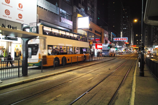 香港街头夜景