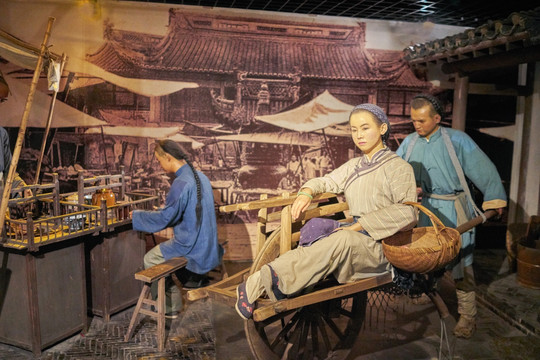 老上海 独轮车 高清大图