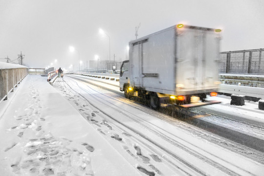 冰雪路面 厢式货车