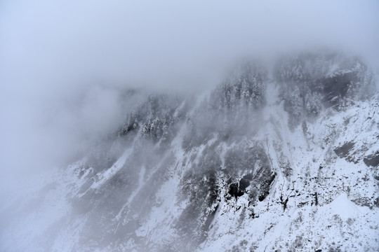海螺沟雪景