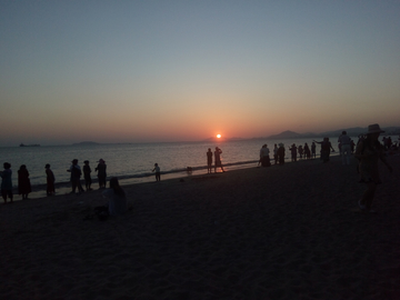 海边夕阳暮色