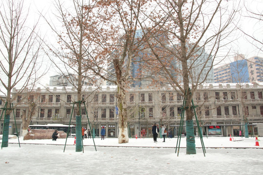 武汉 江汉路街景 古建筑