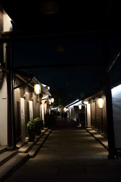 梦想小镇夜景