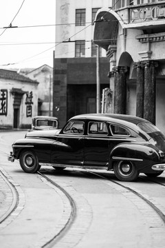老上海黑色汽车