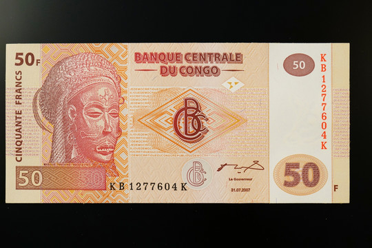 刚果纸币 高清大图