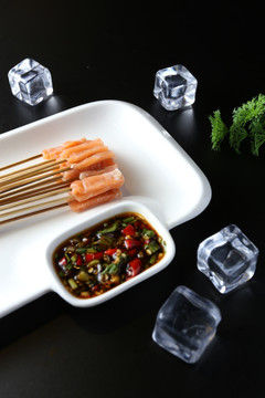 三文鱼凉串