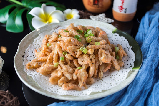 干炸小河虾