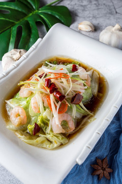 虾仁西生菜